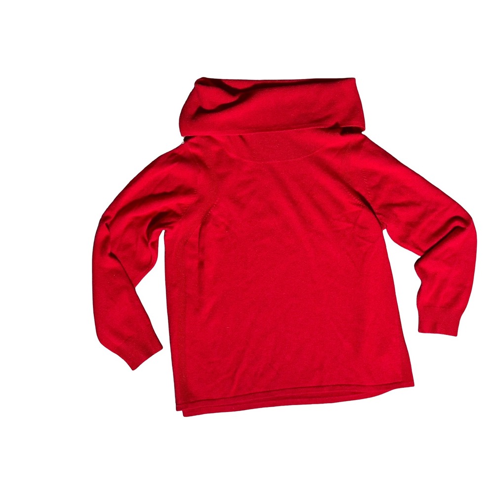 Coldwater Creek 100% Cashmere Sweater Red Women's XL  Lightweight Knit